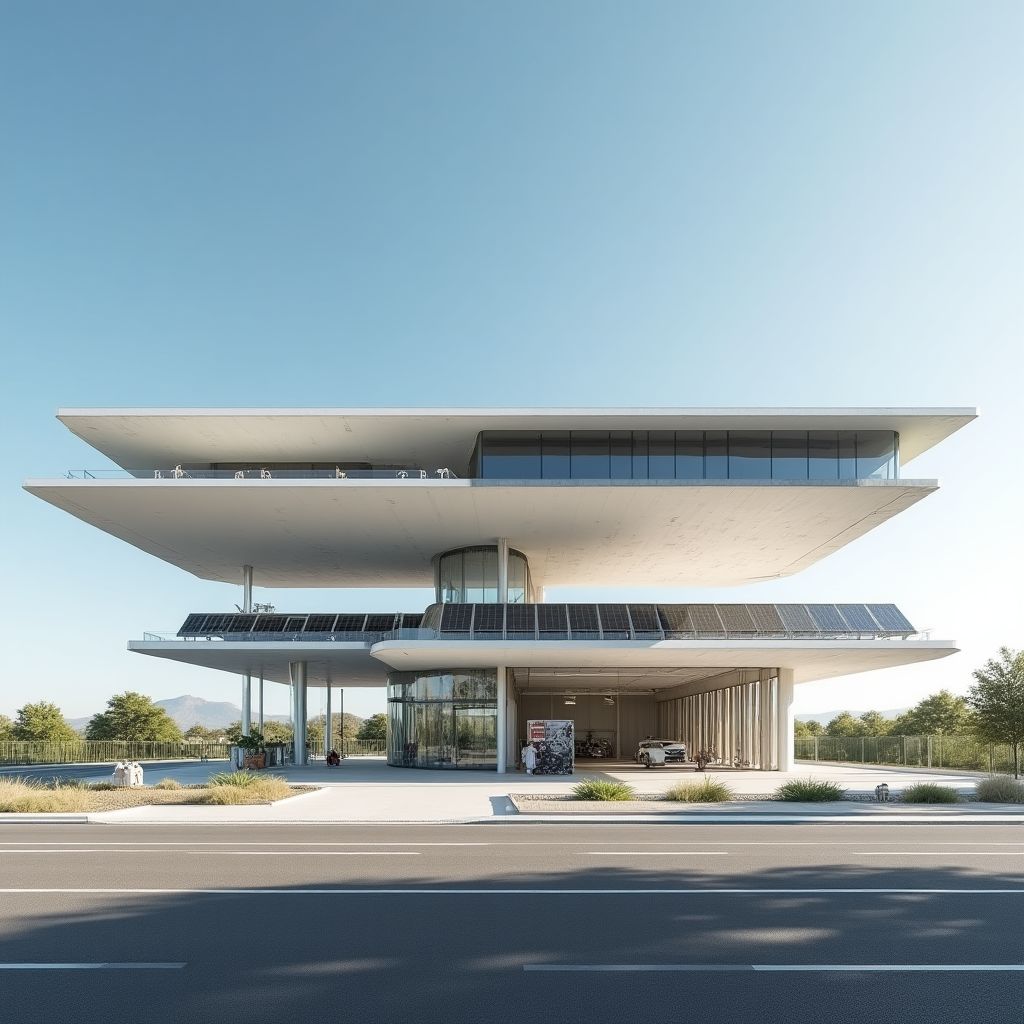 Moderna estación YPF con tecnología de última generación